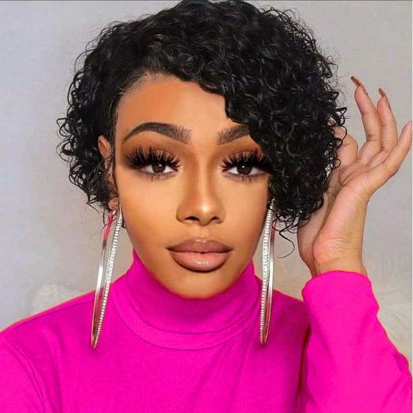 hair wigs ssh short kinky curly human afro pixie cut natural brazilian for women 230413, Black
hair wigs ssh short kinky curly human afro pixie cut natural brazilian for women 230413, Black