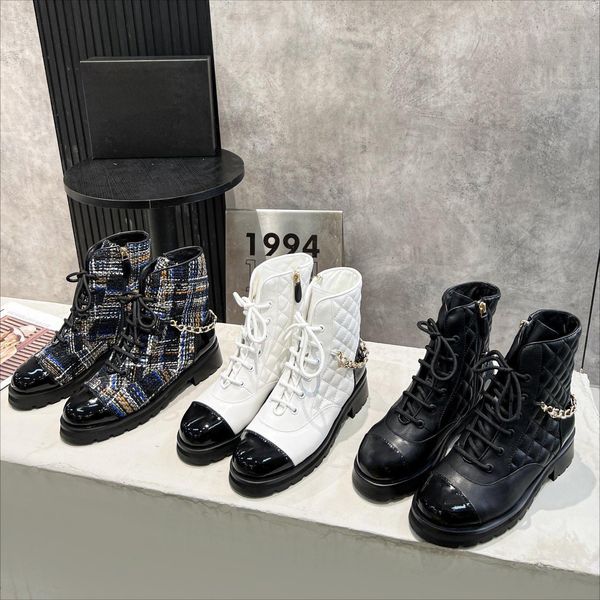 lace-ups boot designer luxury women ankle boots high heel martin boots velvet metal crumpled patent lambskin patent calfskin wool tweed whit, Black
lace-ups boot designer luxury women ankle boots high heel martin boots velvet metal crumpled patent lambskin patent calfskin wool tweed whit, Black