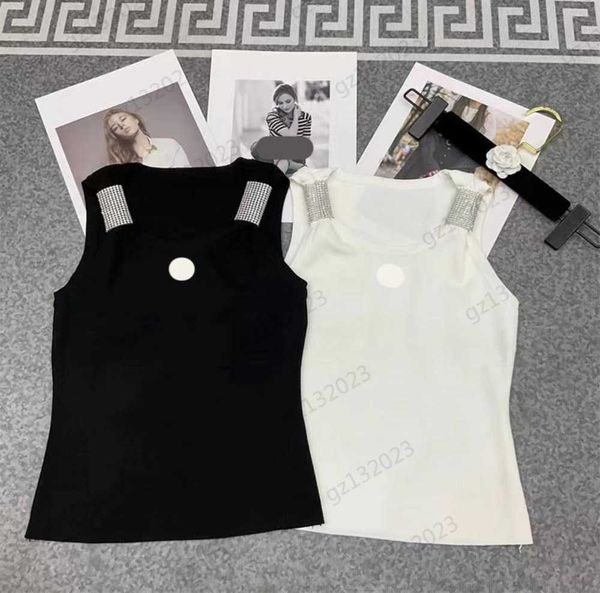 womens tanks camis designer metal logo decorative crewneck sleeveless vest corset waist version simple base style casual joker 2 colors tan, White
womens tanks camis designer metal logo decorative crewneck sleeveless vest corset waist version simple base style casual joker 2 colors tan, White