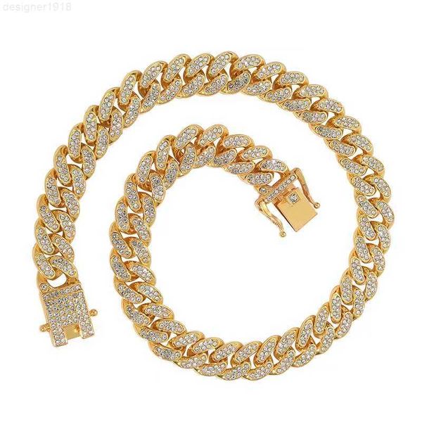 13mm selling cuban link chain necklaces hips hops iced out pave full crystal necklace for men, Silver
13mm selling cuban link chain necklaces hips hops iced out pave full crystal necklace for men, Silver