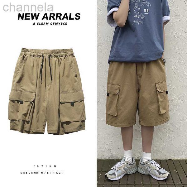 men's shorts summer cargo fashion retro khaki black pocket s japanese streetwear hip-hop loose wide leg, White;black
men's shorts summer cargo fashion retro khaki black pocket s japanese streetwear hip-hop loose wide leg, White;black