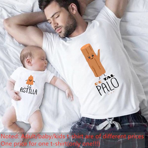 family matching outfits father and kids clothes funny family outfits cotton mother kids short sleeve t-shirt palo astilla letter print famil, Blue
family matching outfits father and kids clothes funny family outfits cotton mother kids short sleeve t-shirt palo astilla letter print famil, Blue