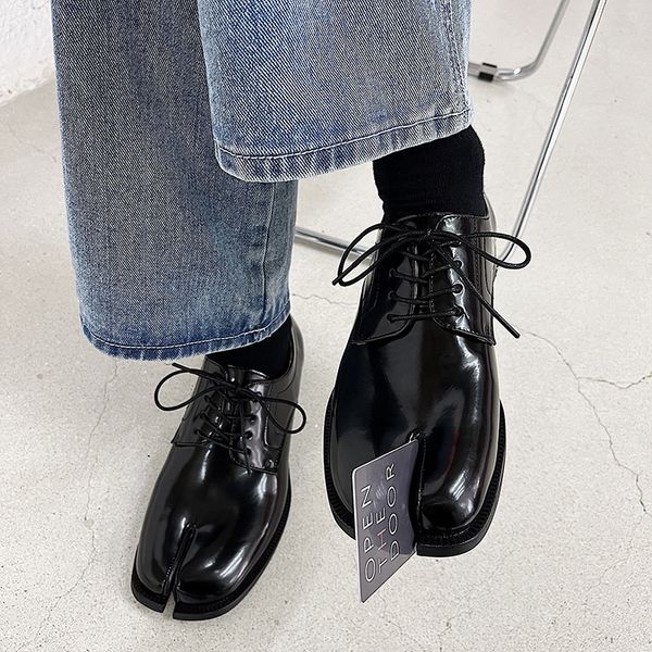 dress shoes fashion men's casual split toe flat shoes microfibric designer man casual shoes laceup male shoes tabi shoes man's sho, Black
dress shoes fashion men's casual split toe flat shoes microfibric designer man casual shoes laceup male shoes tabi shoes man's sho, Black