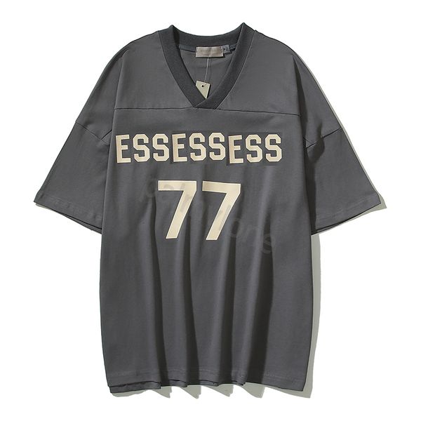 new summer designer men's features double thread 77 flocking printed v neck men's and women's casual short sleeve essentialss, White;black
new summer designer men's features double thread 77 flocking printed v neck men's and women's casual short sleeve essentialss, White;black