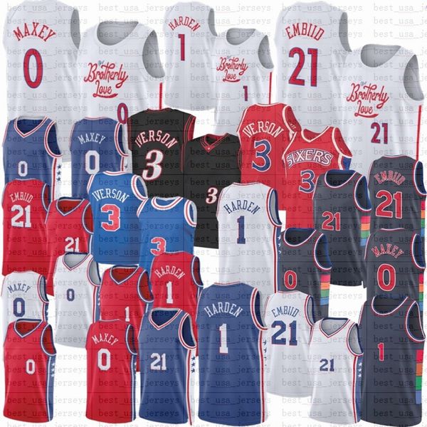 joel 21 embiid james jersey 1 harden tyrese 0 maxey basketball philadelphias 76er allen 3 iverson julius 6 erving champagne mens, Black;red
joel 21 embiid james jersey 1 harden tyrese 0 maxey basketball philadelphias 76er allen 3 iverson julius 6 erving champagne mens, Black;red