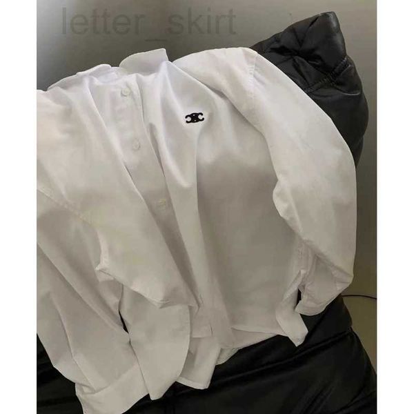 women's polos designer 23ss spring/summer new white shirt loose fit minimalist shoulder drop sleeve design everyday street versatile 0x
women's polos designer 23ss spring/summer new white shirt loose fit minimalist shoulder drop sleeve design everyday street versatile 0x