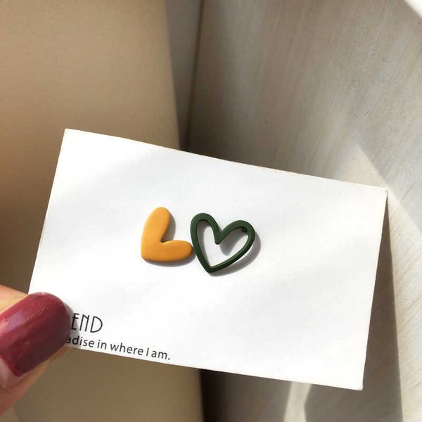 stud woman trendy hollow heart stud earrings sweet cute asymmetric earrings metal matte party gift for girl korean fashion jewelry p230411, Golden;silver
stud woman trendy hollow heart stud earrings sweet cute asymmetric earrings metal matte party gift for girl korean fashion jewelry p230411, Golden;silver
