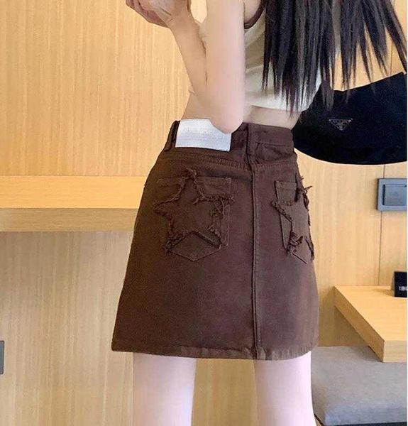 high waist coffee denim skirt: stylish design for women's spring-summer fashion with xingx pockets, Black
high waist coffee denim skirt: stylish design for women's spring-summer fashion with xingx pockets, Black