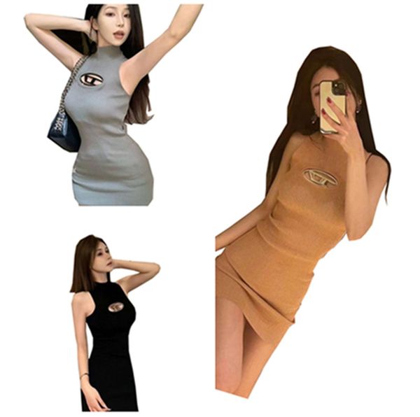 women hollow vest dresses knits tanks designer letter sleeveless dress tees clothing for lady, Black;gray
women hollow vest dresses knits tanks designer letter sleeveless dress tees clothing for lady, Black;gray