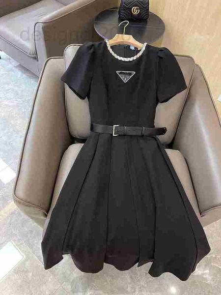 casual dresses designer spring/summer french hepburn style nail diamond round neck letter triangle sign waist fold short sleeve dress anvt, Black;gray
casual dresses designer spring/summer french hepburn style nail diamond round neck letter triangle sign waist fold short sleeve dress anvt, Black;gray