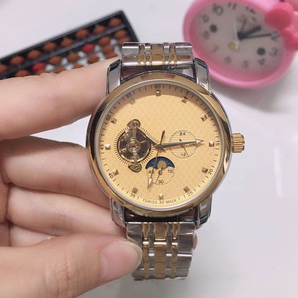 role wristwatches for men 2023 new mens watches 42mm tourbillon automatic mechanical watch luxury brand steel strap moon phase men fashion m, Slivery;golden
role wristwatches for men 2023 new mens watches 42mm tourbillon automatic mechanical watch luxury brand steel strap moon phase men fashion m, Slivery;golden
