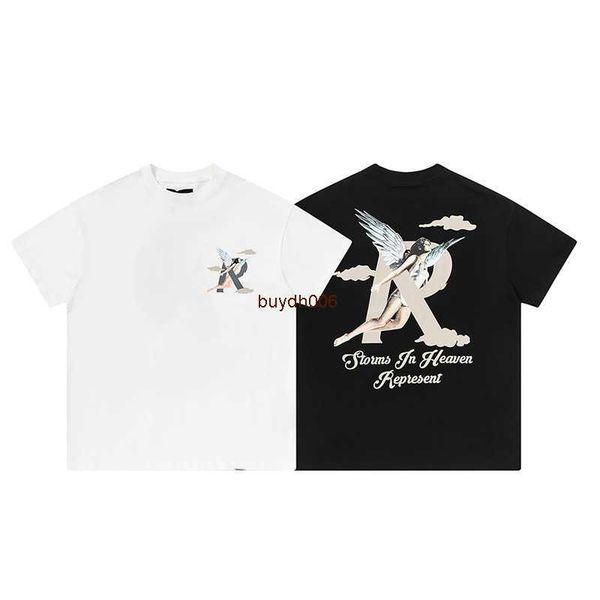 men's and women's summer fashion t shirt high street brand rep representative summer short sleeve fog angel print r letter pure co, White;black
men's and women's summer fashion t shirt high street brand rep representative summer short sleeve fog angel print r letter pure co, White;black