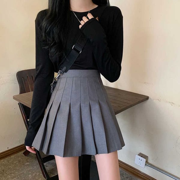 grey pleated summer large size fat short high waist black slim white female skirt asymmetrical
grey pleated summer large size fat short high waist black slim white female skirt asymmetrical
