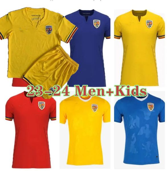 2023 24 romania soccer jerseys hagi kids kits home yellow away red football shirt 23 24 hagi dennis third men kit uniforms, Black;yellow
2023 24 romania soccer jerseys hagi kids kits home yellow away red football shirt 23 24 hagi dennis third men kit uniforms, Black;yellow