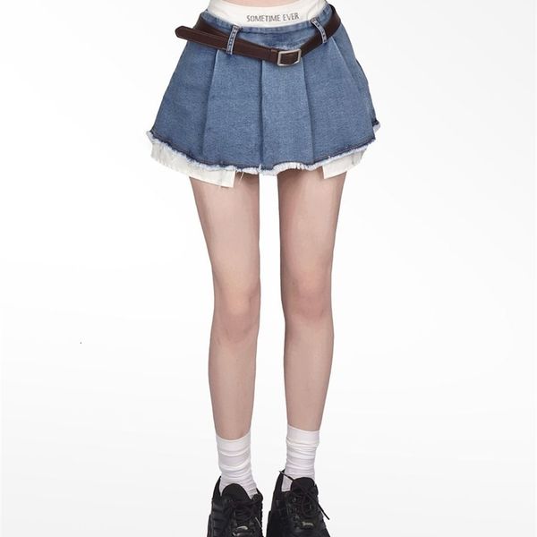 skirts fake two pieces denim with lining women mini summer chic girls preppy ulzzang ins pleated irregular y2k streetwear 230413, Black
skirts fake two pieces denim with lining women mini summer chic girls preppy ulzzang ins pleated irregular y2k streetwear 230413, Black