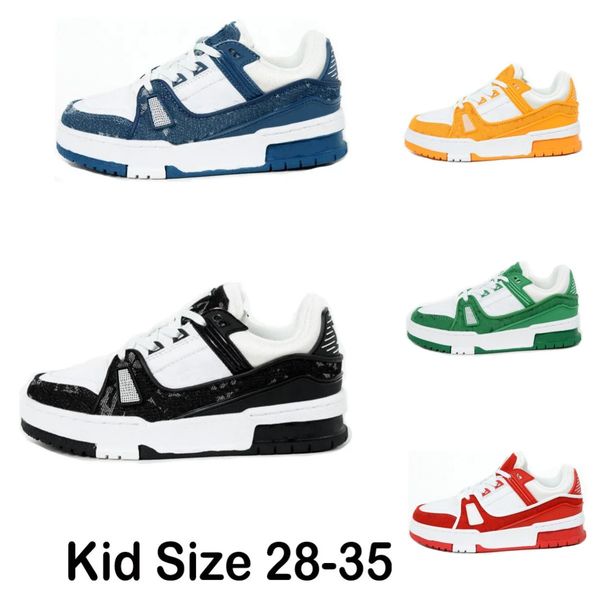 kids designer trainer sneaker boys girls running shoes 2023 new calfskin leather white green red blue letter overlays platform low outdoor s, Black
kids designer trainer sneaker boys girls running shoes 2023 new calfskin leather white green red blue letter overlays platform low outdoor s, Black