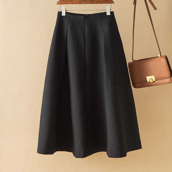 medium oversized pleated length female spring and summer skinny hepburn style wide long umbrella skirt, Black
medium oversized pleated length female spring and summer skinny hepburn style wide long umbrella skirt, Black