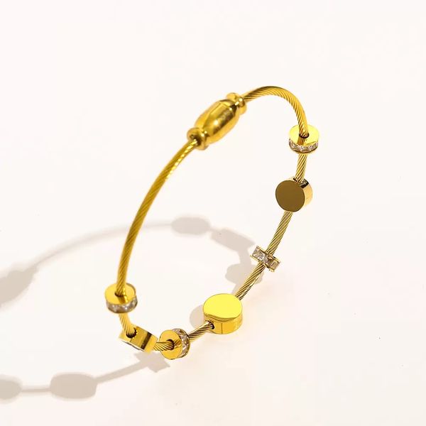 classic style bracelets gold plated bangle women bangle luxury designer jewelry crystal 18k gold plated stainless steel lovers gift bangles, Black
classic style bracelets gold plated bangle women bangle luxury designer jewelry crystal 18k gold plated stainless steel lovers gift bangles, Black