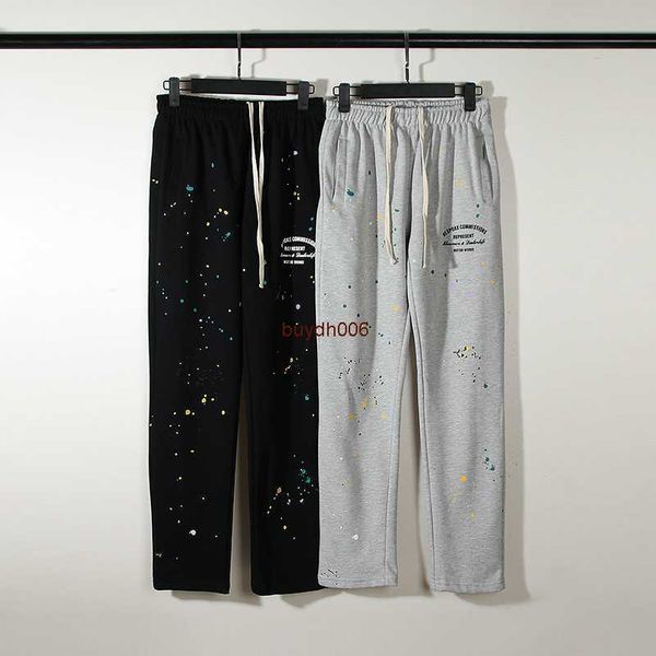 2023 men's and women's fashion pants western european hight street brand rep representative colorful speckle loose straight sports, Black
2023 men's and women's fashion pants western european hight street brand rep representative colorful speckle loose straight sports, Black