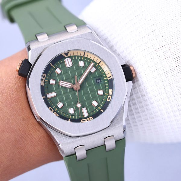 mens watch automatic mechanical watches 42mm business wristwatches sapphire waterproof rubber strap design montre de luxe, Slivery;golden
mens watch automatic mechanical watches 42mm business wristwatches sapphire waterproof rubber strap design montre de luxe, Slivery;golden