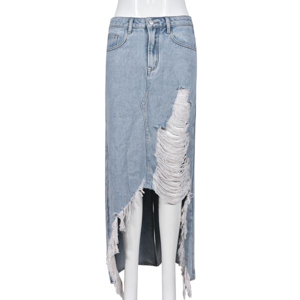 2023 designer straight denim skirts for women summer y2k trend tassel split maxi skirt daily outdoor streetwear pockets zip dresses wholesal, Black
2023 designer straight denim skirts for women summer y2k trend tassel split maxi skirt daily outdoor streetwear pockets zip dresses wholesal, Black