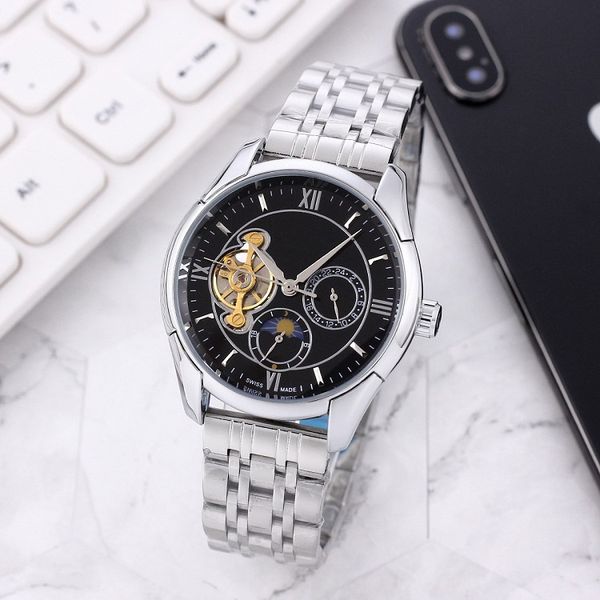 omeg wristwatches for men 2023 new mens watches 40mm tourbillon automatic mechanical watch luxury brand steel strap moon phase men fashion m, Slivery;golden
omeg wristwatches for men 2023 new mens watches 40mm tourbillon automatic mechanical watch luxury brand steel strap moon phase men fashion m, Slivery;golden