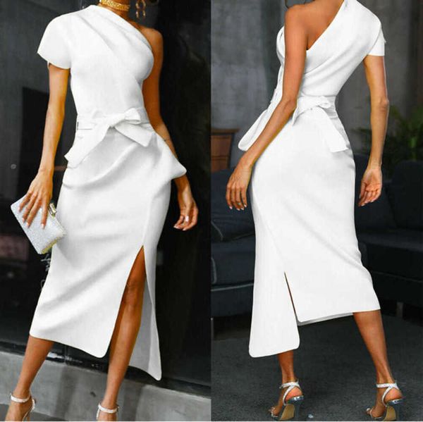 womens casual dresses bodycon one shoulder dress ladies party evening midi robe femme longuebandage dresses vestidos, Black;gray
womens casual dresses bodycon one shoulder dress ladies party evening midi robe femme longuebandage dresses vestidos, Black;gray