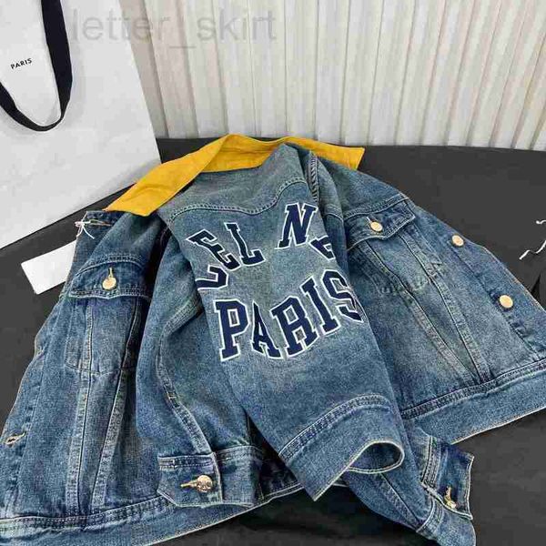 two piece dress designer small high version ~ 22 early autumn contrast collar denim letter women's coat high-end wear correct 6r8l, White
two piece dress designer small high version ~ 22 early autumn contrast collar denim letter women's coat high-end wear correct 6r8l, White