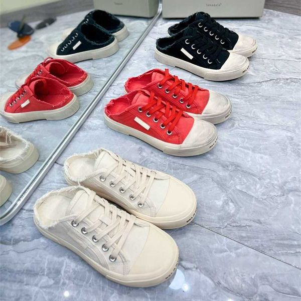 paris super canvas shoes lace up baotou half drag women 2023 summer new flat bottomed versatile old dirty trend, Black
paris super canvas shoes lace up baotou half drag women 2023 summer new flat bottomed versatile old dirty trend, Black