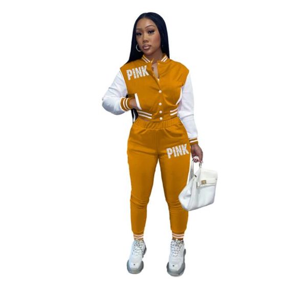 letter striped print tracksuits women fall two piece set sweatshirt single breasted cardigan jacket trousers sports baseball uniform workout, Gray
letter striped print tracksuits women fall two piece set sweatshirt single breasted cardigan jacket trousers sports baseball uniform workout, Gray