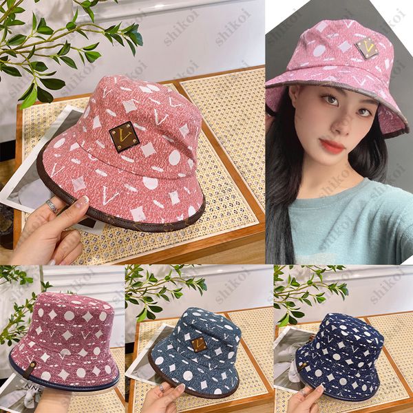 designer bucket hat womens denim baseball cap classic letter flower pattern retro sun visor fashion girl beach hat street stingy brim hats, Blue;gray
designer bucket hat womens denim baseball cap classic letter flower pattern retro sun visor fashion girl beach hat street stingy brim hats, Blue;gray