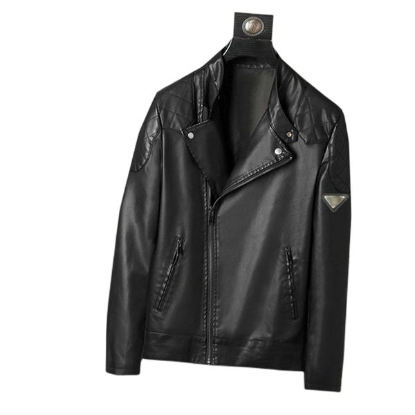 men's leather jacket men's coat autumn spring stand-up collar zipper motorcycle motorcycle leather jacket1, Black
men's leather jacket men's coat autumn spring stand-up collar zipper motorcycle motorcycle leather jacket1, Black