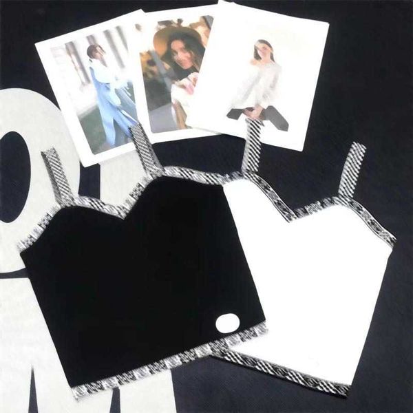 fashion tanks camis stitching check woven band edge design sleeveless suspender vest tight version of soft elastic fabric joker knitted 2 c, White
fashion tanks camis stitching check woven band edge design sleeveless suspender vest tight version of soft elastic fabric joker knitted 2 c, White