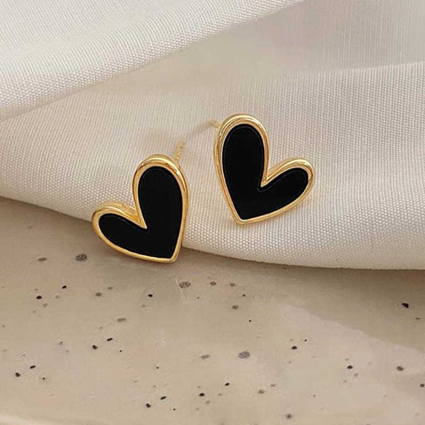 stud black love ear studs female small exquisite temperament niche design daily simple earrings ear accessories wholesale 102 p230411, Golden;silver
stud black love ear studs female small exquisite temperament niche design daily simple earrings ear accessories wholesale 102 p230411, Golden;silver