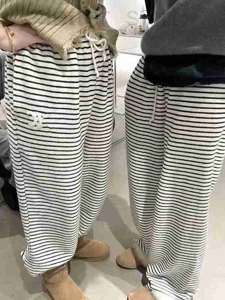 women's pants & capris designer versatile ~22 autumn/winter new high waist elastic drawstring striped wide leg women eoh8, Black;white
women's pants & capris designer versatile ~22 autumn/winter new high waist elastic drawstring striped wide leg women eoh8, Black;white