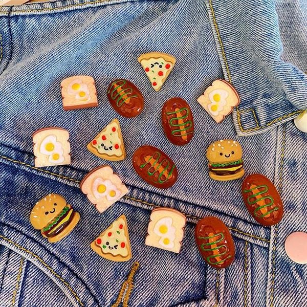 korean new hamburg pizza bread resin brooch student jewelry cute emblem neckpin clothing bag accessories simulated food shaped small badges, Gray
korean new hamburg pizza bread resin brooch student jewelry cute emblem neckpin clothing bag accessories simulated food shaped small badges, Gray
