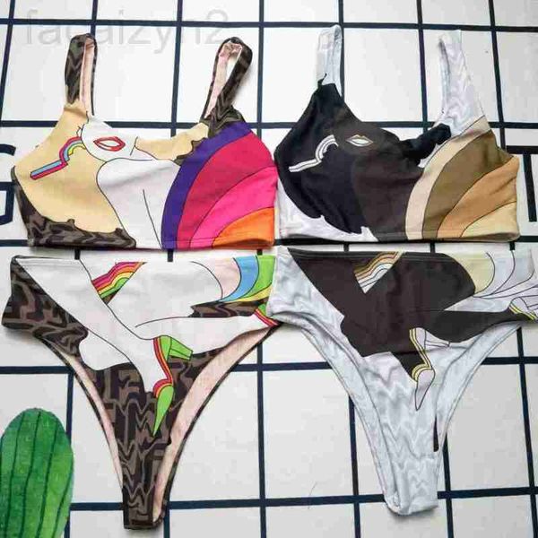 women's swimwear designer high-quality fashion bikini cartoon swimsuit g9mi, White;black
women's swimwear designer high-quality fashion bikini cartoon swimsuit g9mi, White;black