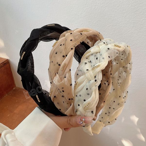 high-grade mesh polka dot drill strip headbands fashion hair accessories for women trendy weave hairband hair band girl headwear, Slivery;white
high-grade mesh polka dot drill strip headbands fashion hair accessories for women trendy weave hairband hair band girl headwear, Slivery;white