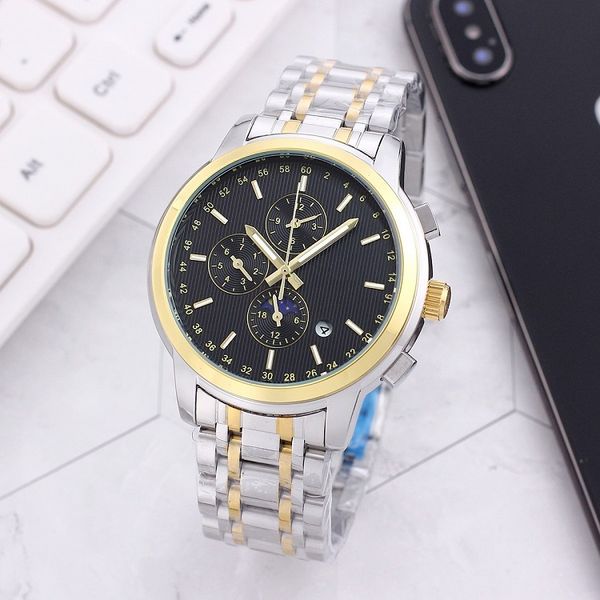 longin wristwatches for men 2023 new mens watches 40mm six needles automatic mechanical watch luxury brand steel strap moon phase men fashio, Slivery;golden
longin wristwatches for men 2023 new mens watches 40mm six needles automatic mechanical watch luxury brand steel strap moon phase men fashio, Slivery;golden