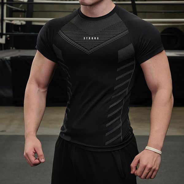 men's t-shirts men gym t-shirt high elasticity bodybuilding fitness quick dry short sleeve men's sports casual trend running t-sh, White;black
men's t-shirts men gym t-shirt high elasticity bodybuilding fitness quick dry short sleeve men's sports casual trend running t-sh, White;black