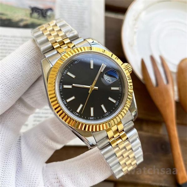 

Designer Luxury Men's Watch Gold dial 41mm/36mm scratch resistant sapphire waterproof calendar window folding button automatic date montre de luxe gift watch