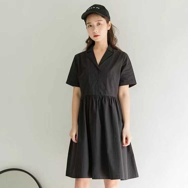casual dresses solid color dresssoft cotton and summer all- work female students, Black;gray
casual dresses solid color dresssoft cotton and summer all- work female students, Black;gray