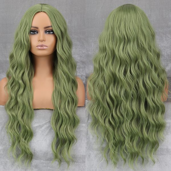 cosplay wigs long wavy green synthetic wig women's heat-resistant natural half part cosplay party lolita red black pink wig 230413
cosplay wigs long wavy green synthetic wig women's heat-resistant natural half part cosplay party lolita red black pink wig 230413