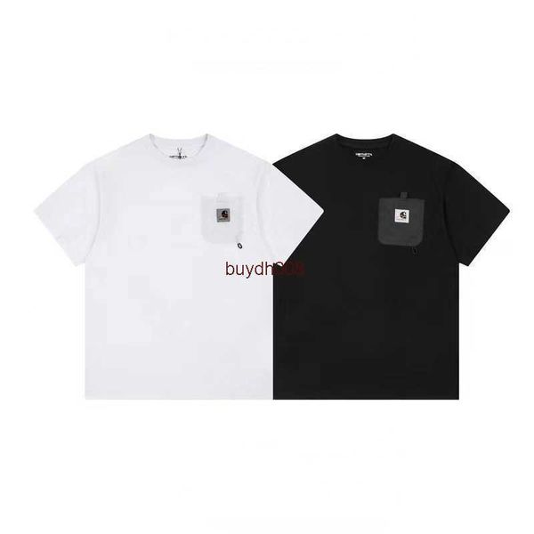 snjx 2023 men's and women's fashion t shirt high street brand carhart mountain pocket short sleeve workwear casual loose round nec, White;black
snjx 2023 men's and women's fashion t shirt high street brand carhart mountain pocket short sleeve workwear casual loose round nec, White;black
