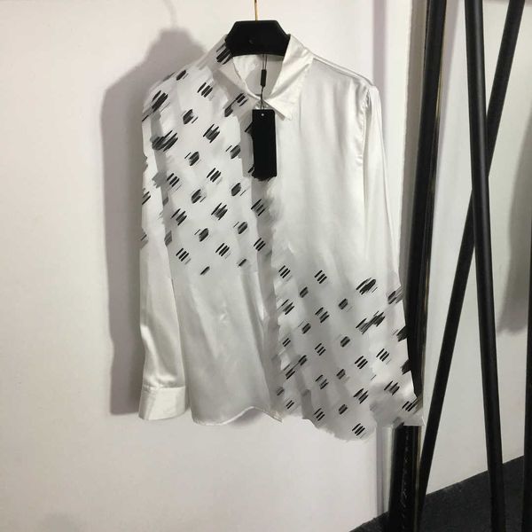 23ss shirt high neck blouse designer women long sleeved shirt letter print lapel long sleeve shirts women clothes, White
23ss shirt high neck blouse designer women long sleeved shirt letter print lapel long sleeve shirts women clothes, White