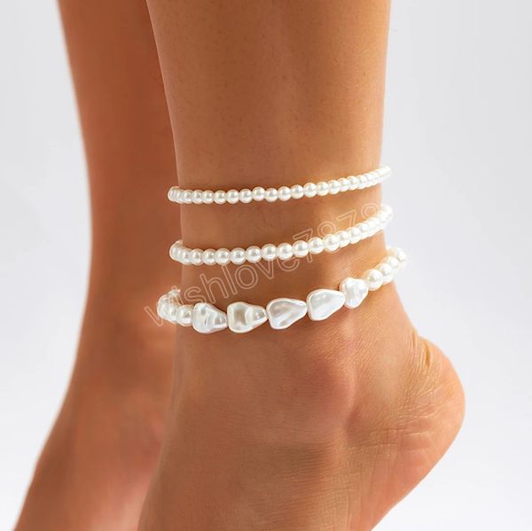boho multilayer pearl chain anklet for women lady high heel ankle bracelet barefoot sandals summer foot jewelry, Red;blue
boho multilayer pearl chain anklet for women lady high heel ankle bracelet barefoot sandals summer foot jewelry, Red;blue