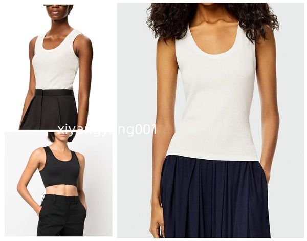 women crop tanks camis designer anagram-embroidered cotton-blend loewee shorts skirts yoga suit two piece dress bra vest ladies solid vinta, White
women crop tanks camis designer anagram-embroidered cotton-blend loewee shorts skirts yoga suit two piece dress bra vest ladies solid vinta, White