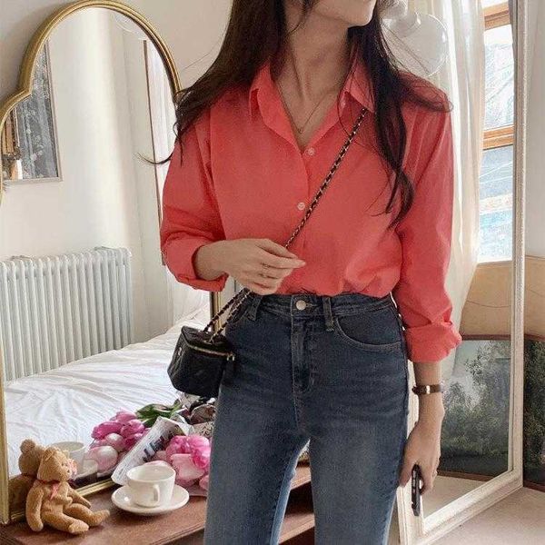 korean simple pure color shirt all matching polo collar long sleeve bandage dress, White
korean simple pure color shirt all matching polo collar long sleeve bandage dress, White