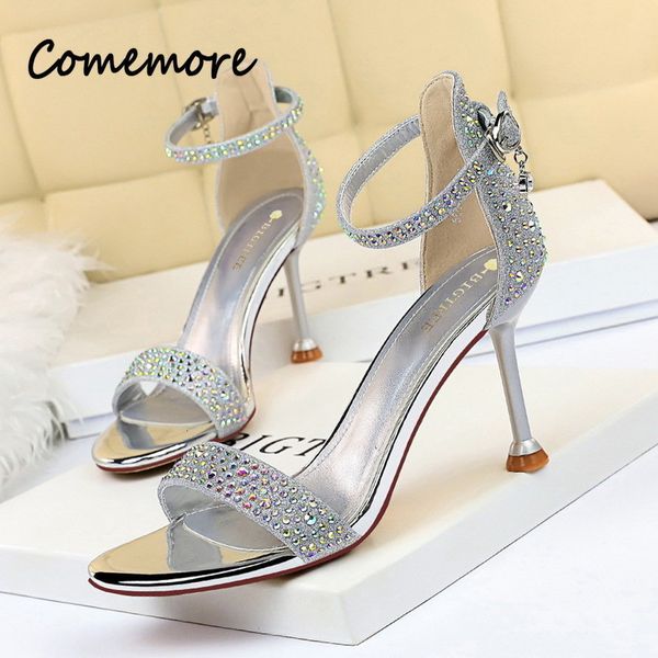 slippers comemore summer women shoes 9 5cm high heels sandals bling silver black suede pumps lady plus size 43 luxury elegant 230414
slippers comemore summer women shoes 9 5cm high heels sandals bling silver black suede pumps lady plus size 43 luxury elegant 230414
