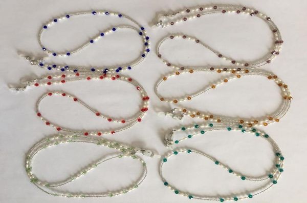 6 pieceslot assorted colored fresh water pearl and glass beaded eyeglass necklace chain retainer holder5254149
6 pieceslot assorted colored fresh water pearl and glass beaded eyeglass necklace chain retainer holder5254149